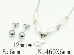 HY Wholesale Jewelry Set 316L Stainless Steel jewelry Set Fashion Jewelry-HY91S1844MW