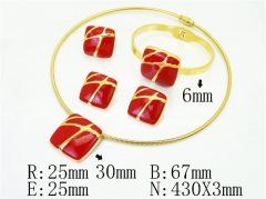 HY Wholesale Jewelry Set 316L Stainless Steel jewelry Set Fashion Jewelry-HY50S0760JIW