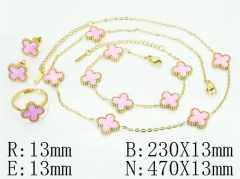 HY Wholesale Jewelry Set 316L Stainless Steel jewelry Set Fashion Jewelry-HY35S0143HLC