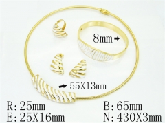 HY Wholesale Jewelry Set 316L Stainless Steel jewelry Set Fashion Jewelry-HY50S0744JIG