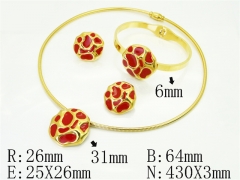 HY Wholesale Jewelry Set 316L Stainless Steel jewelry Set Fashion Jewelry-HY50S0767JIT