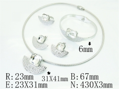 HY Wholesale Jewelry Set 316L Stainless Steel jewelry Set Fashion Jewelry-HY50S0728JCV