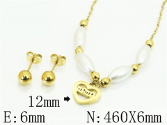 HY Wholesale Jewelry Set 316L Stainless Steel jewelry Set Fashion Jewelry-HY91S1858OB