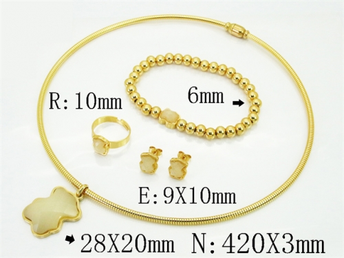 HY Wholesale Jewelry Set 316L Stainless Steel jewelry Set Fashion Jewelry-HY02S2920JCC