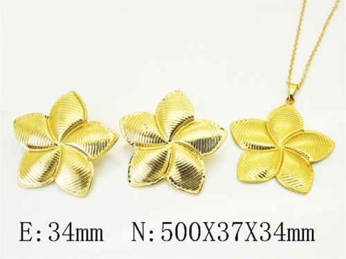 HY Wholesale Jewelry Set 316L Stainless Steel jewelry Set Fashion Jewelry-HY62S0610MF