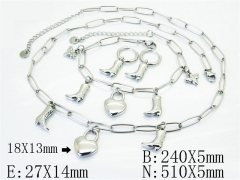 HY Wholesale Jewelry Set 316L Stainless Steel jewelry Set Fashion Jewelry-HY30S0290IOA