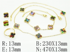 HY Wholesale Jewelry Set 316L Stainless Steel jewelry Set Fashion Jewelry-HY35S0148HLS