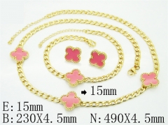 HY Wholesale Jewelry Set 316L Stainless Steel jewelry Set Fashion Jewelry-HY62S0581HIC