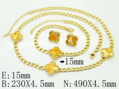 HY Wholesale Jewelry Set 316L Stainless Steel jewelry Set Fashion Jewelry-HY62S0584HIW