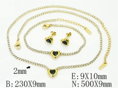 HY Wholesale Jewelry Set 316L Stainless Steel jewelry Set Fashion Jewelry-HY59S2655I25