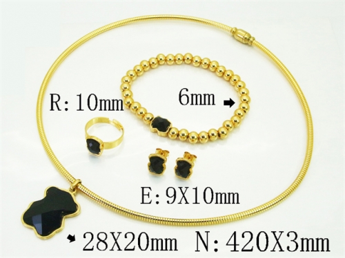 HY Wholesale Jewelry Set 316L Stainless Steel jewelry Set Fashion Jewelry-HY02S2919JSS