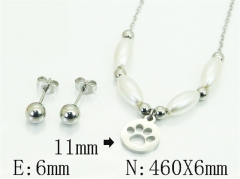 HY Wholesale Jewelry Set 316L Stainless Steel jewelry Set Fashion Jewelry-HY91S1852MS