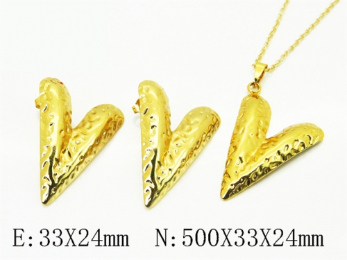 HY Wholesale Jewelry Set 316L Stainless Steel jewelry Set Fashion Jewelry-HY62S0608MD