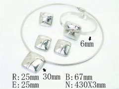 HY Wholesale Jewelry Set 316L Stainless Steel jewelry Set Fashion Jewelry-HY50S0762JCC