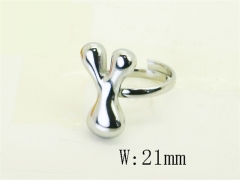 HY Wholesale Rings Jewelry Popular Stainless Steel 316L Rings-HY70R0145YIL