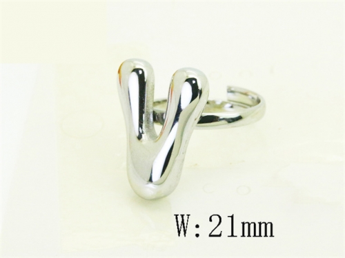 HY Wholesale Rings Jewelry Popular Stainless Steel 316L Rings-HY70R0147VIL