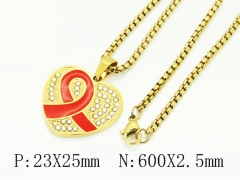 HY Wholesale Stainless Steel 316L Jewelry Popular Necklaces-HY09N1587NG