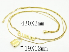 HY Wholesale Stainless Steel 316L Jewelry Popular Necklaces-HY49N0143HHS