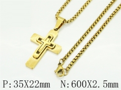 HY Wholesale Stainless Steel 316L Jewelry Popular Necklaces-HY09N1559HBB