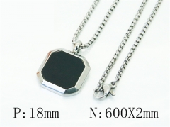 HY Wholesale Stainless Steel 316L Jewelry Popular Necklaces-HY49N0069ANL