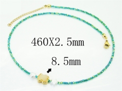 HY Wholesale Stainless Steel 316L Jewelry Popular Necklaces-HY02N0104HHE