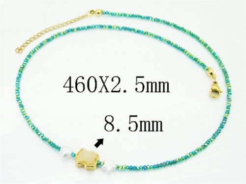 HY Wholesale Stainless Steel 316L Jewelry Popular Necklaces-HY02N0104HHE