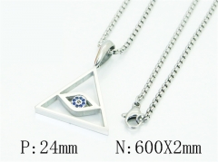 HY Wholesale Stainless Steel 316L Jewelry Popular Necklaces-HY41N0457HLZ