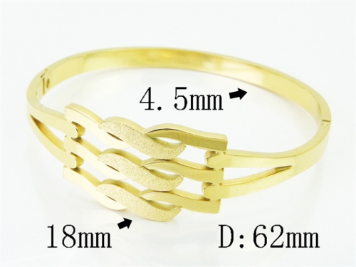 HY Wholesale Bangles Jewelry Stainless Steel 316L Popular Bangle-HY19B1496HJS