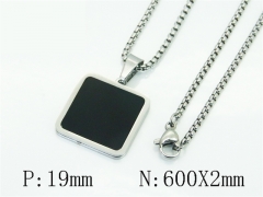 HY Wholesale Stainless Steel 316L Jewelry Popular Necklaces-HY49N0066NB