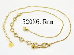 HY Wholesale Stainless Steel 316L Jewelry Popular Necklaces-HY32N0965HHL