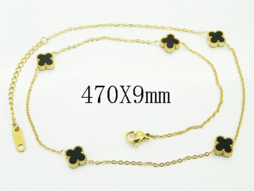 HY Wholesale Stainless Steel 316L Jewelry Popular Necklaces-HY30N0410BPL