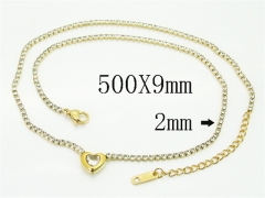 HY Wholesale Stainless Steel 316L Jewelry Popular Necklaces-HY59N0143HHU