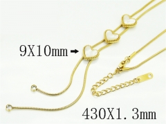 HY Wholesale Stainless Steel 316L Jewelry Popular Necklaces-HY32N1014HGG