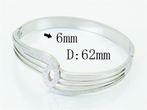 HY Wholesale Bangles Jewelry Stainless Steel 316L Popular Bangle-HY19B1505HIS