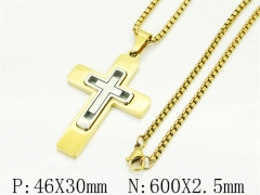 HY Wholesale Stainless Steel 316L Jewelry Popular Necklaces-HY09N1551HHU