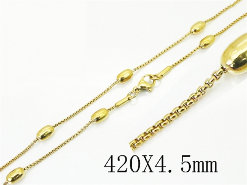 HY Wholesale Stainless Steel 316L Jewelry Popular Necklaces-HY39N0835MC