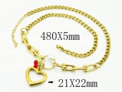 HY Wholesale Stainless Steel 316L Jewelry Popular Necklaces-HY21N0237HNR