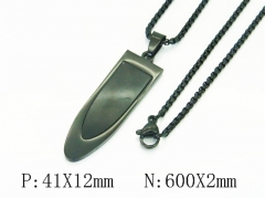 HY Wholesale Stainless Steel 316L Jewelry Popular Necklaces-HY49N0074SNL