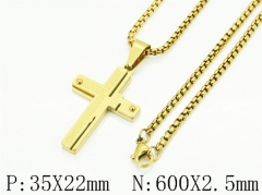 HY Wholesale Stainless Steel 316L Jewelry Popular Necklaces-HY09N1563HFL