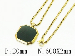 HY Wholesale Stainless Steel 316L Jewelry Popular Necklaces-HY41N0456HJC