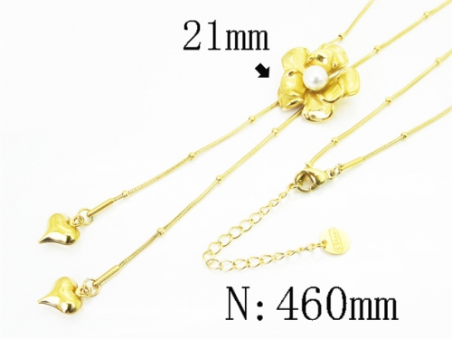 HY Wholesale Stainless Steel 316L Jewelry Popular Necklaces-HY32N0961HHG