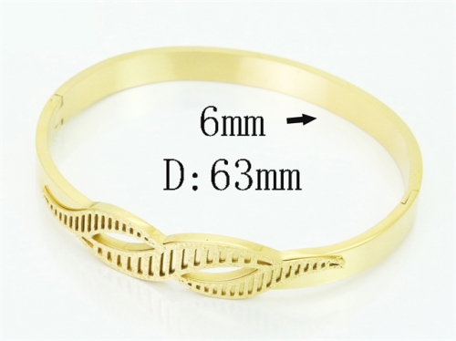 HY Wholesale Bangles Jewelry Stainless Steel 316L Popular Bangle-HY19B1512HJU