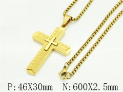 HY Wholesale Stainless Steel 316L Jewelry Popular Necklaces-HY09N1554HHR