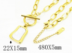 HY Wholesale Stainless Steel 316L Jewelry Popular Necklaces-HY41N0452HID