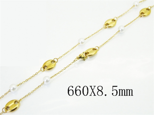 HY Wholesale Stainless Steel 316L Jewelry Popular Necklaces-HY32N0963HJL