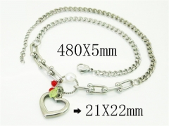 HY Wholesale Stainless Steel 316L Jewelry Popular Necklaces-HY21N0236HLS