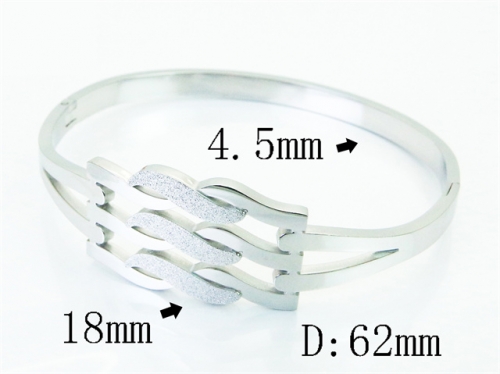 HY Wholesale Bangles Jewelry Stainless Steel 316L Popular Bangle-HY19B1495HIR