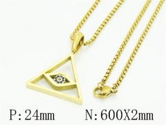 HY Wholesale Stainless Steel 316L Jewelry Popular Necklaces-HY41N0458HOA