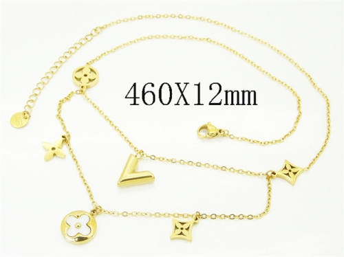 HY Wholesale Stainless Steel 316L Jewelry Popular Necklaces-HY32N1032HID