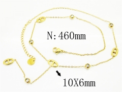 HY Wholesale Stainless Steel 316L Jewelry Popular Necklaces-HY32N0966HHS